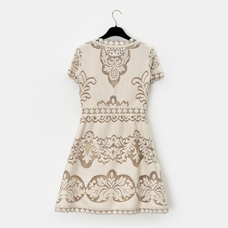 Valentino, a cotton lace dress, size 38.