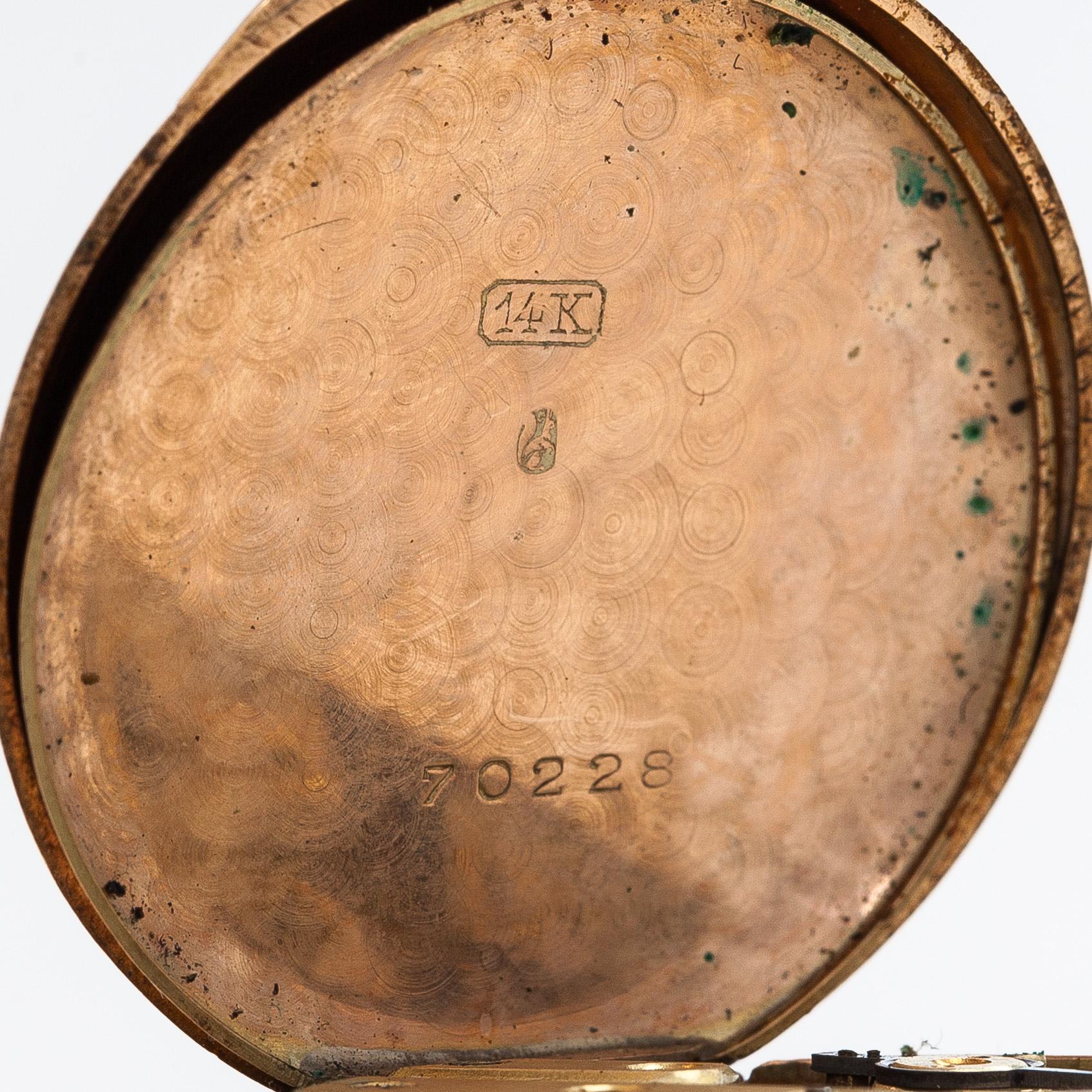 Pocket watch, 33.5 mm.