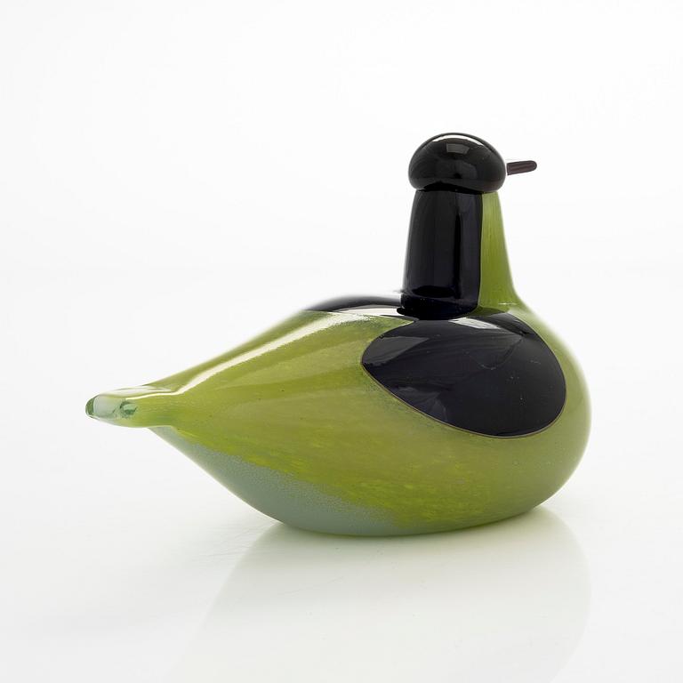 Oiva Toikka, lasilintu, "Tavi", signeerattu O. Toikka Nuutajärvi.