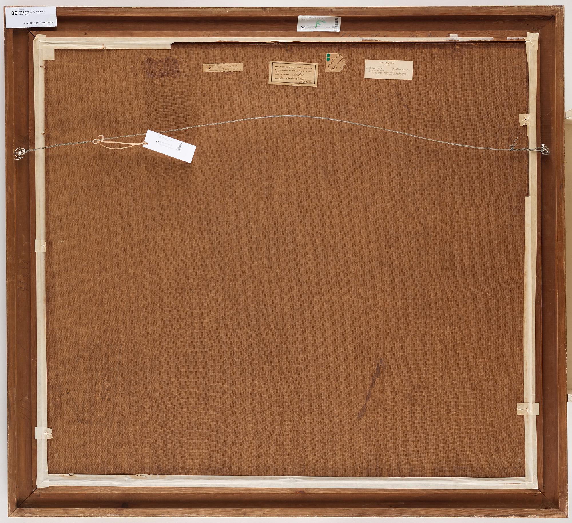 Ivan Ivarson, "Flickan i fönstret" (The girl in the window).