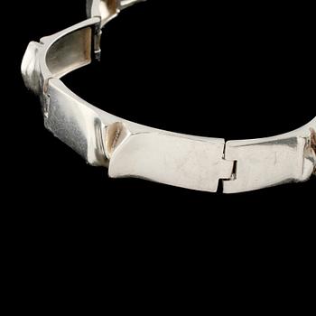 ARMBAND, sterlingsilver, "Ceres", Björn Weckström, Lapponia, 1989. Vikt 44 g.