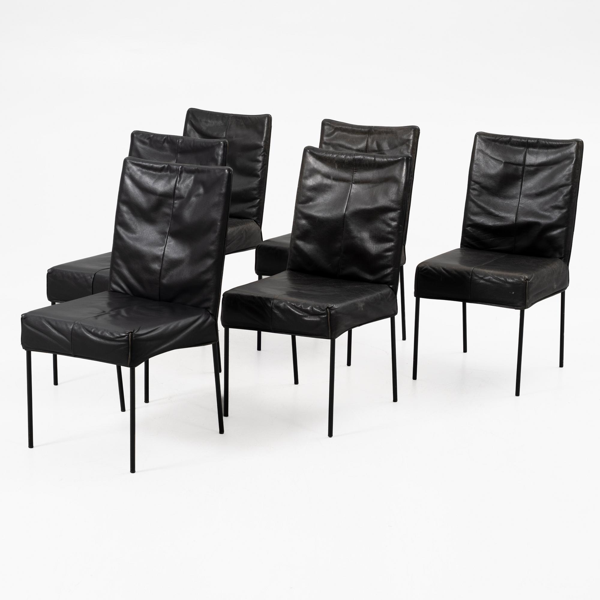 Gijs Papavoine, Chairs, six, “Spica”, Montis, latter half of the 20th century.