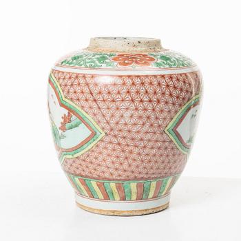 Bojan / kruka, porslin, Kina, Qingdynastin, Kangxi (1662-1722).