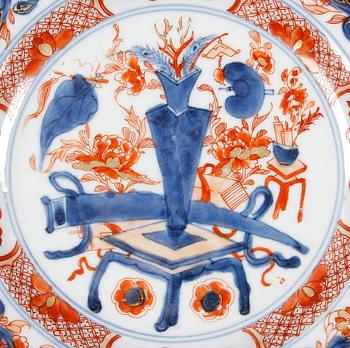 TALLRIKAR, 2+2, porslin, Kina Qianlong 1700-tal.