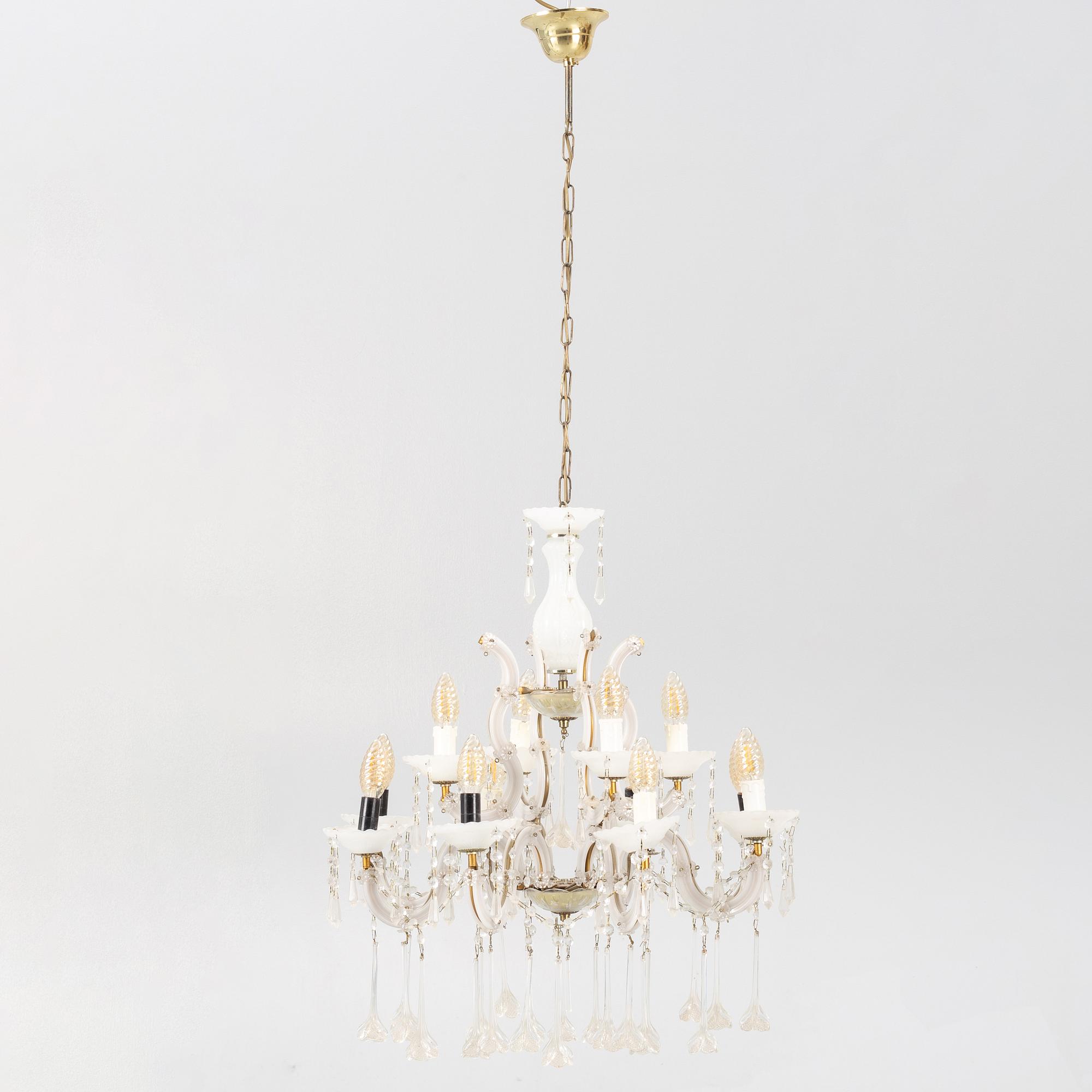 A chandelier, mid-20th Century.