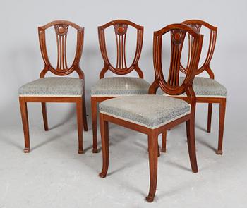 SALONGSMÖBEL, 8 delar, jugend, 1900-talets första hälft.