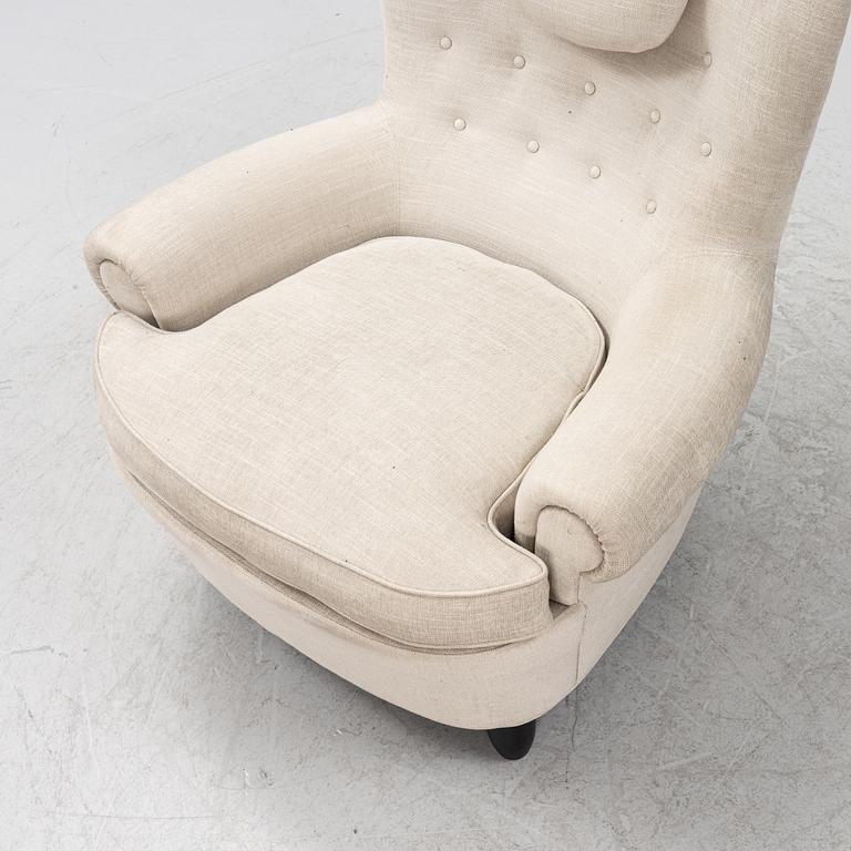 Carl Malmsten, armchair, "Jättepaddan", OH Sjögren, Tranås.