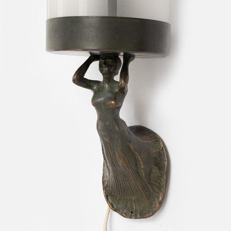 Wall lamp, first half of the 20th century.