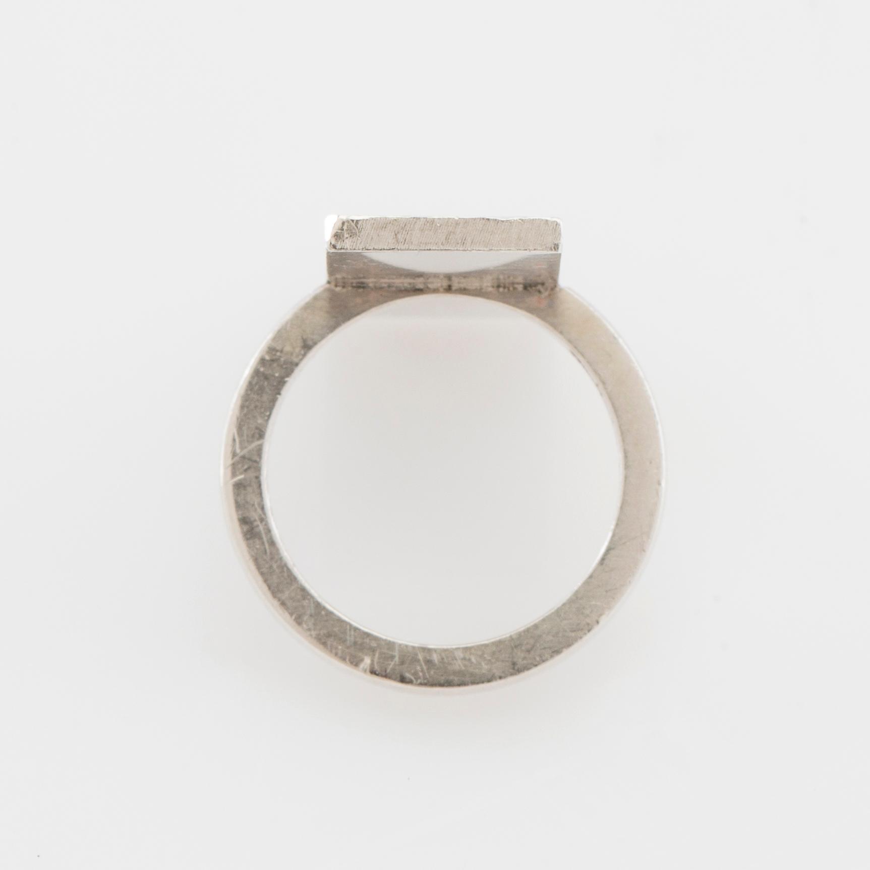 Wiwen Nilsson, Ring sterling silver, Lund 1964.