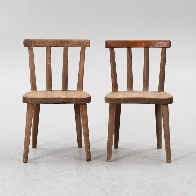 Axel Einar Hjorth, stolar, fyra stycken, "Utö", Nordiska Kompaniet, 1930-tal.