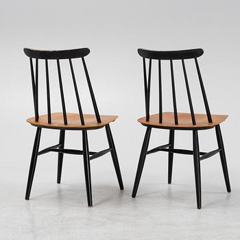 Ilmari Tapiovaara, a set of six 'Fanett' chairs from Edsbyverken, 1960's.
