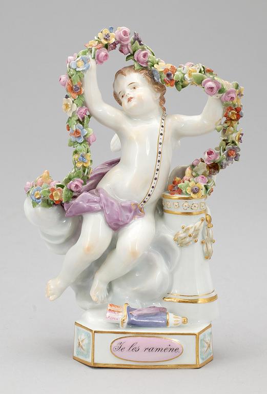 FIGURIN, porslin, Meissen, omkring år 1900.