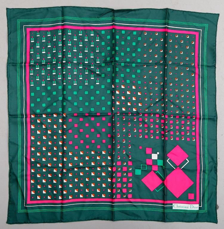 SCARFS, 2 st, silke, Christian Dior.