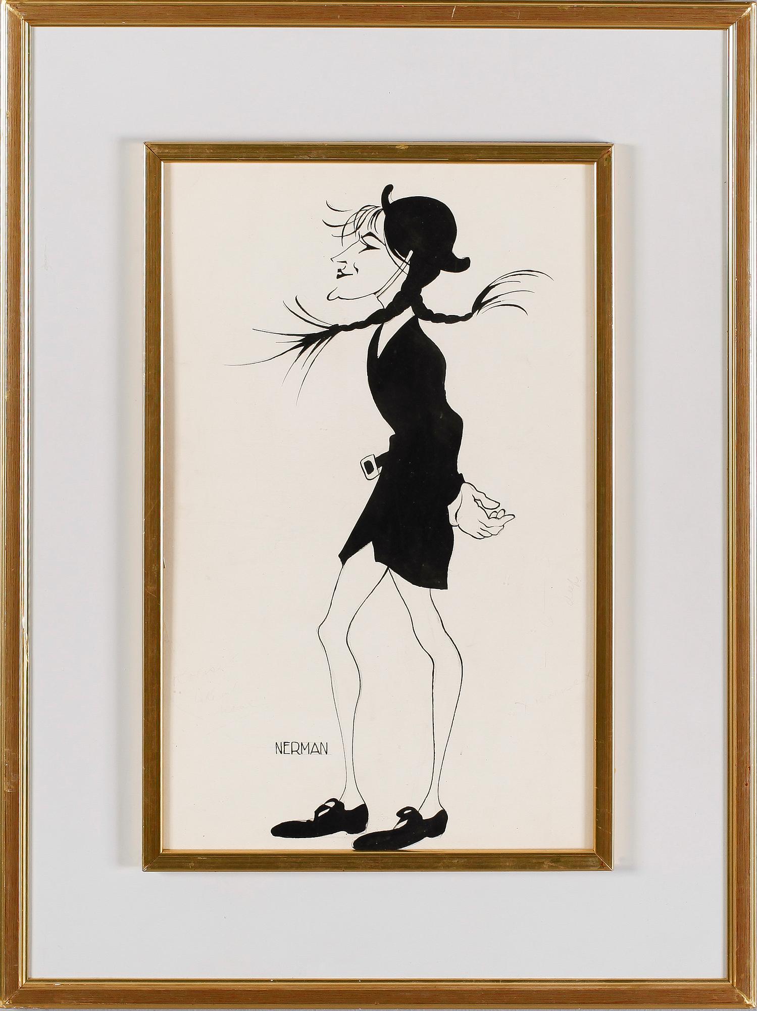 EINAR NERMAN, tusch, signerad.