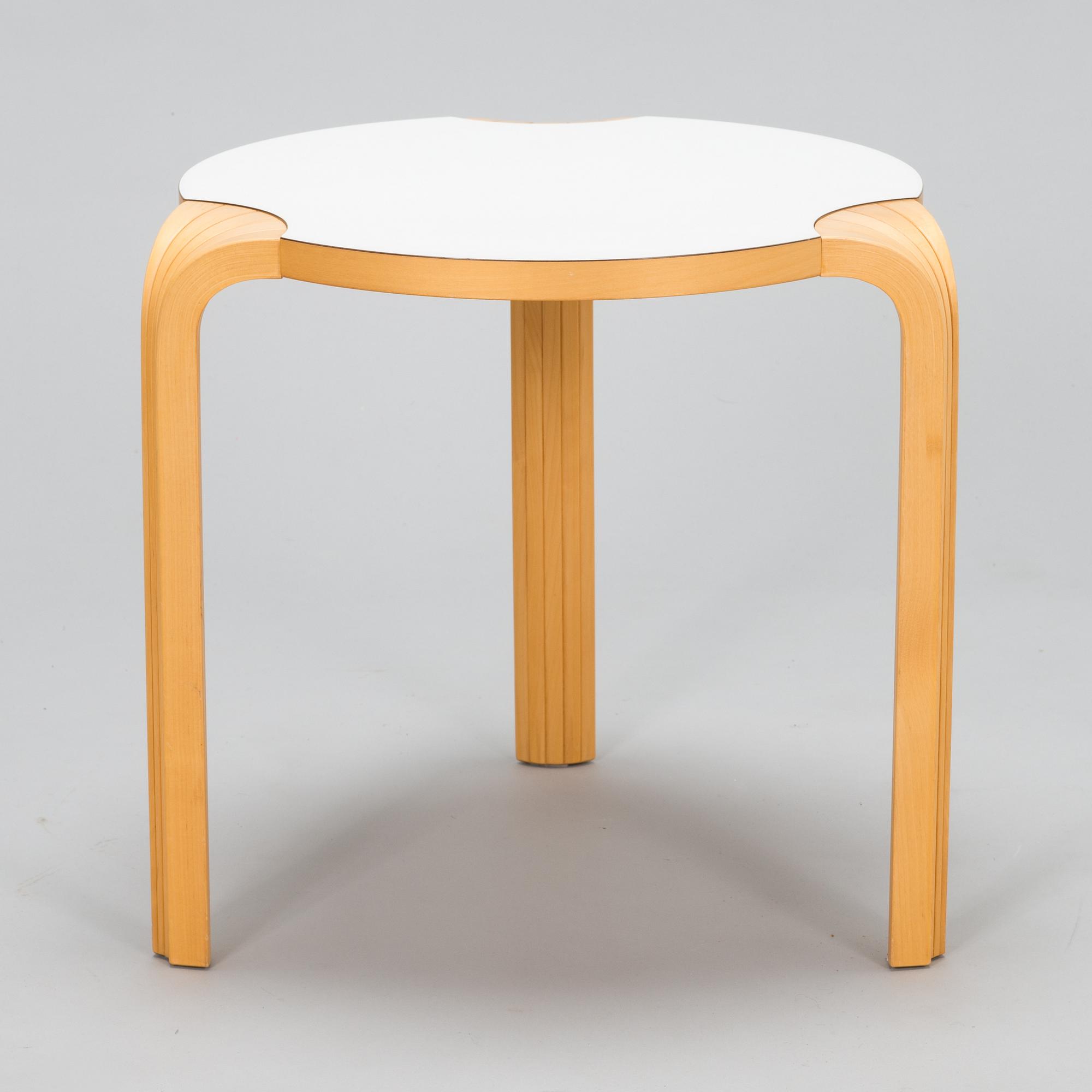 Alvar Aalto, an early 1990's 'X600' stools for Artek.