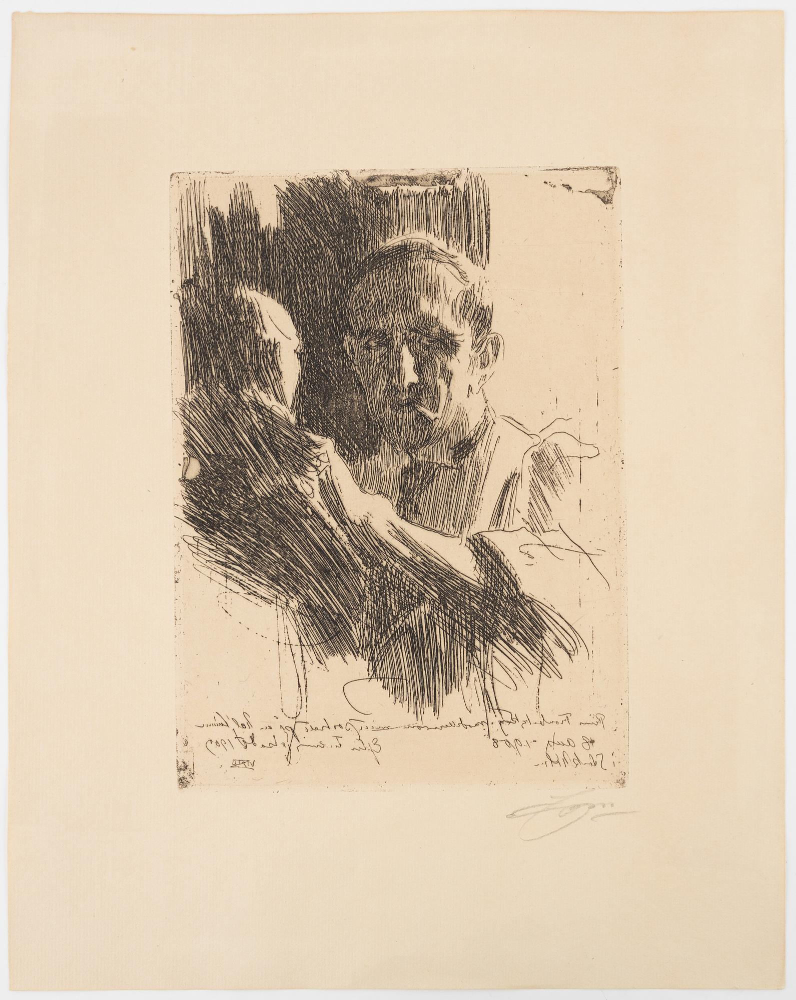 Anders Zorn, "Prins Paul Troubetzkoy II".