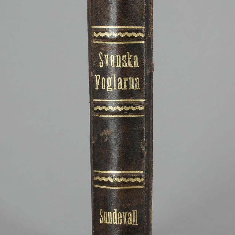 BOK, "Svenska Foglarna" av Carl Jacob Sundevall och JGH Kinberg, Stockholm 1856-85.