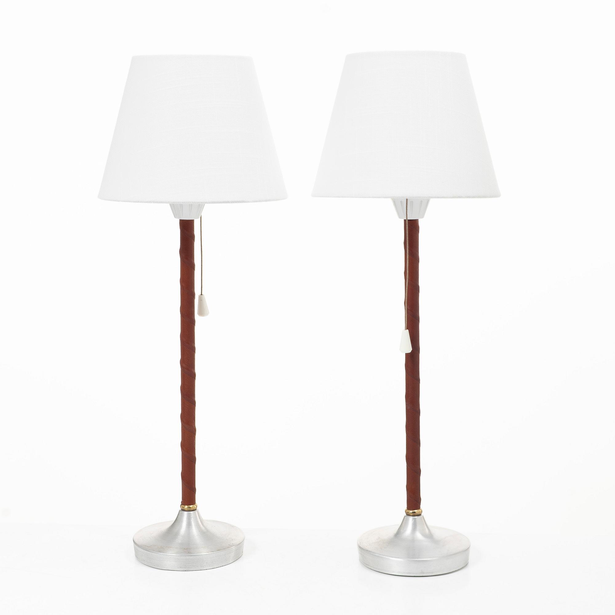 A pair of table lamps, model 15734, Böhlmarks Lampfabrik.