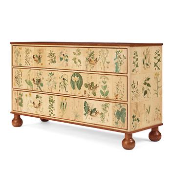 Josef Frank, a 'Flora' chest of drawers, Svenskt Tenn Sweden 1930-40s.