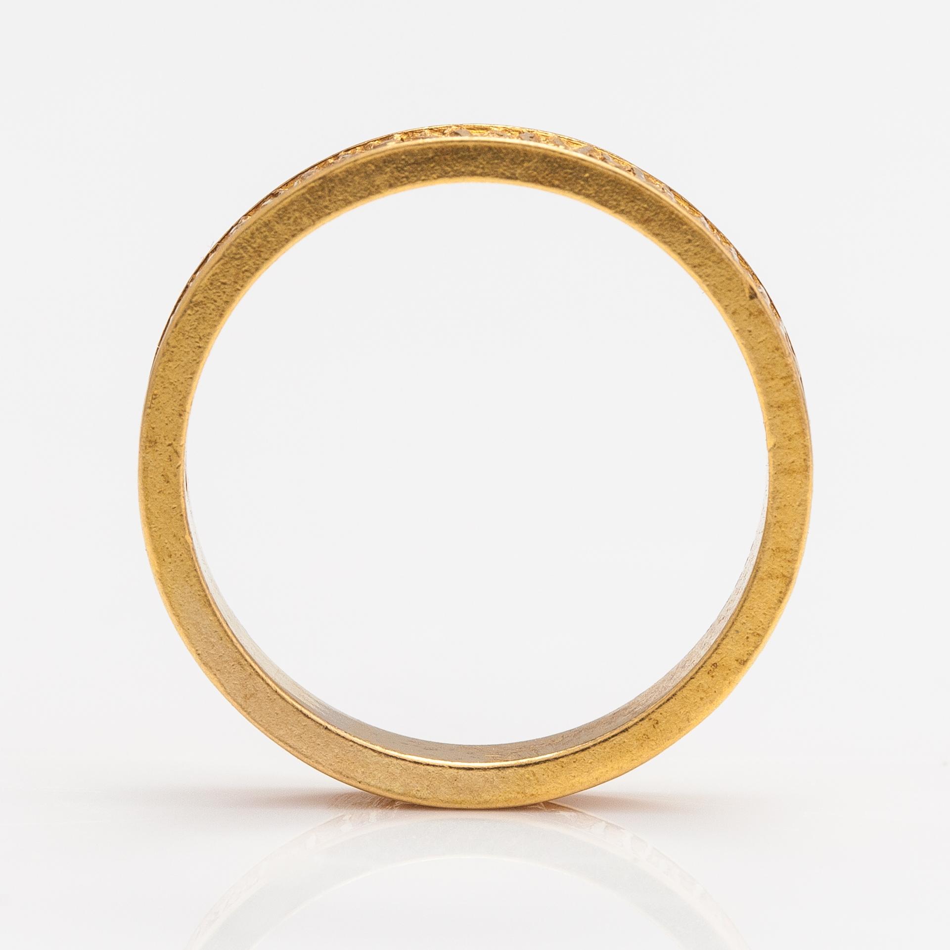 Björn Weckström, Ring "Lapp gold", 18K guld. Lapponia 1972.