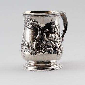 STOP, silver, William Shaw & William Priest, London 1756. Vikt ca 220 gram.