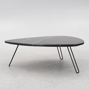 A contemporary coffee table.