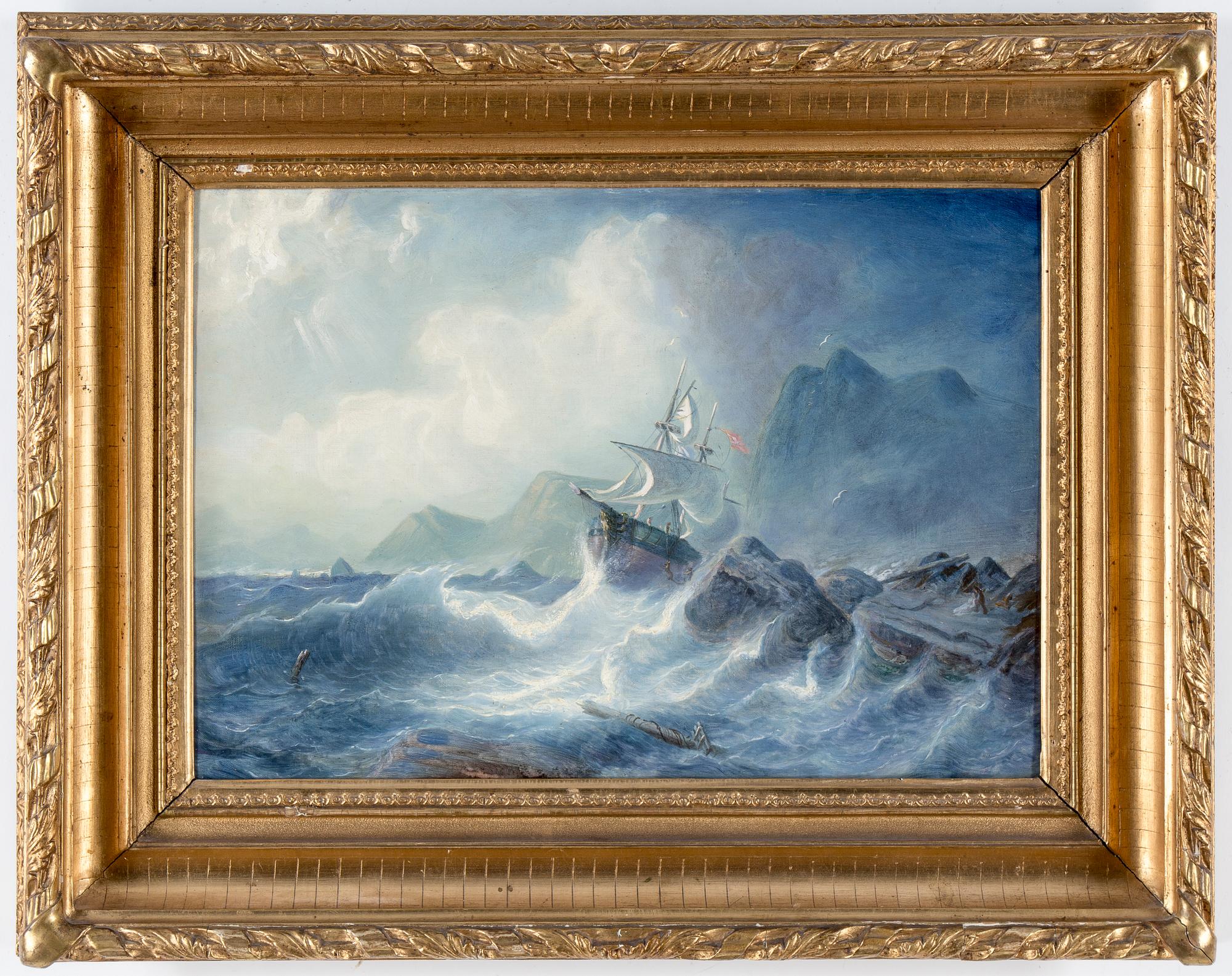 OKÄND KONSTNÄR, olja på duk,  1800-talets slut.