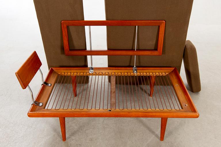 Peter Hvidt & Orla Mølgaard Nielsen,hörnsoffa med hörnbord 3 delar, "Minerva", France & Son, Danmark, 1950/60-tal.