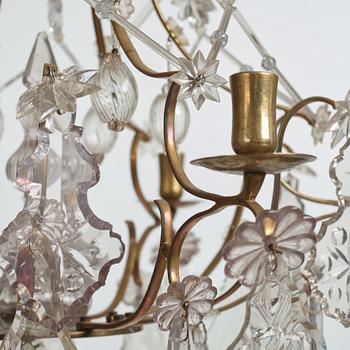 LJUSKRONA, för sex ljus, rokokostil, 1800-talets slut.