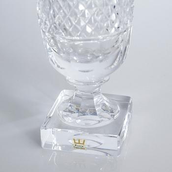 Four glass bowls on foot, "Kent", by Elis Bergh for Kosta, second half of the 20th century.