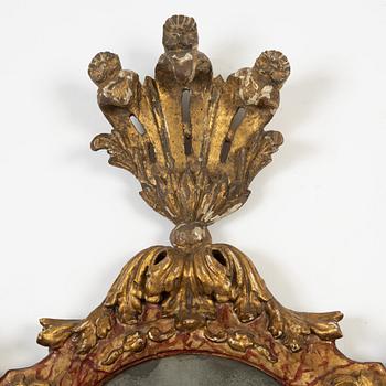 A Baroque mirror, Italy, first half of the 18th Century.