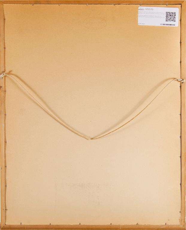 TUULIKKI PIETILÄ, färgträsnitt, signerad och daterad 1957, Epreuve d'artiste numrerad 6/25.