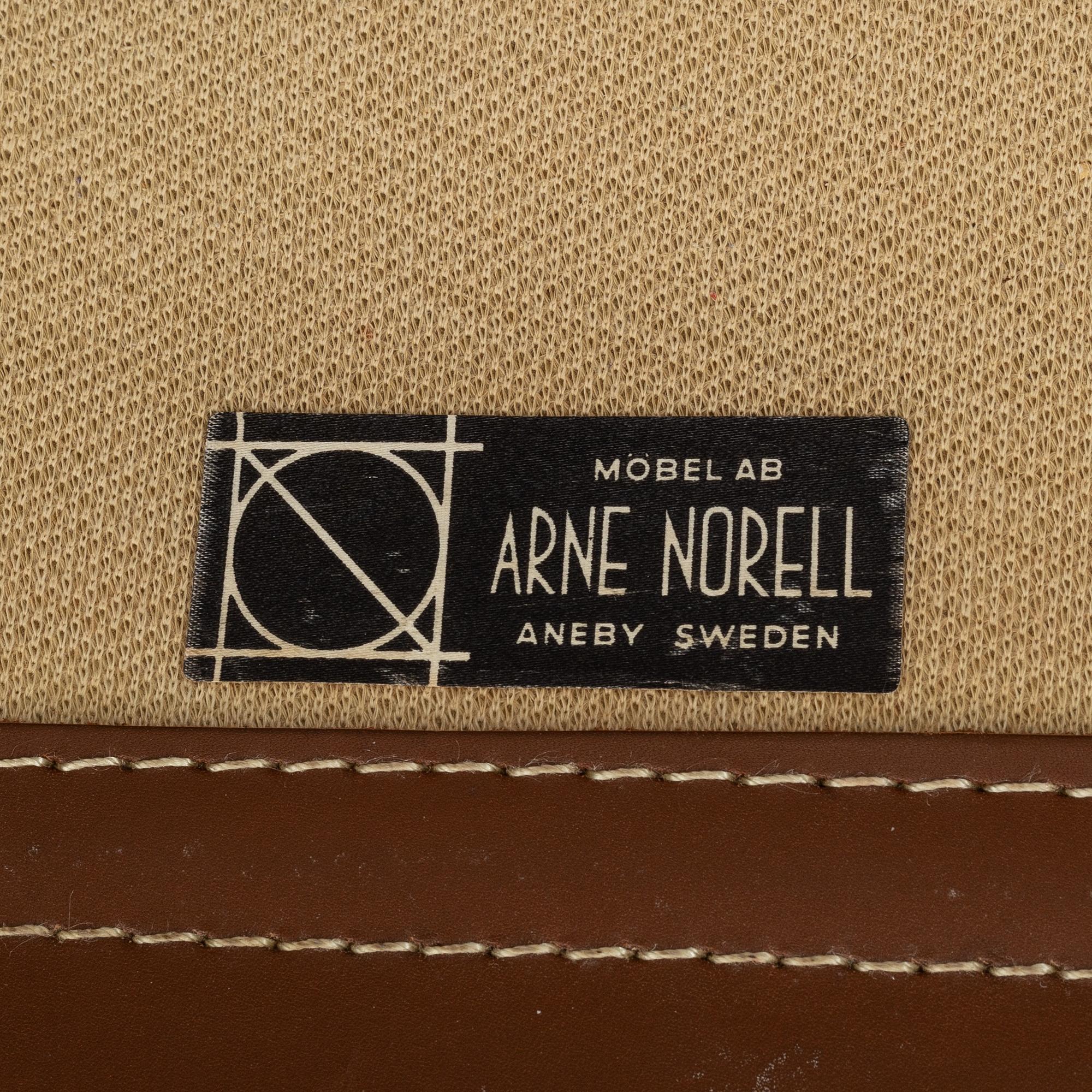 Arne Norell, an 'Inca' stained beech easy chair, Norell Möbel AB, 1970's.