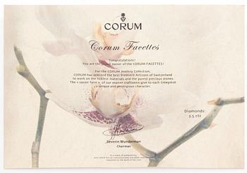 Corum, Facettes, wristwatch, 34 x 29 mm.