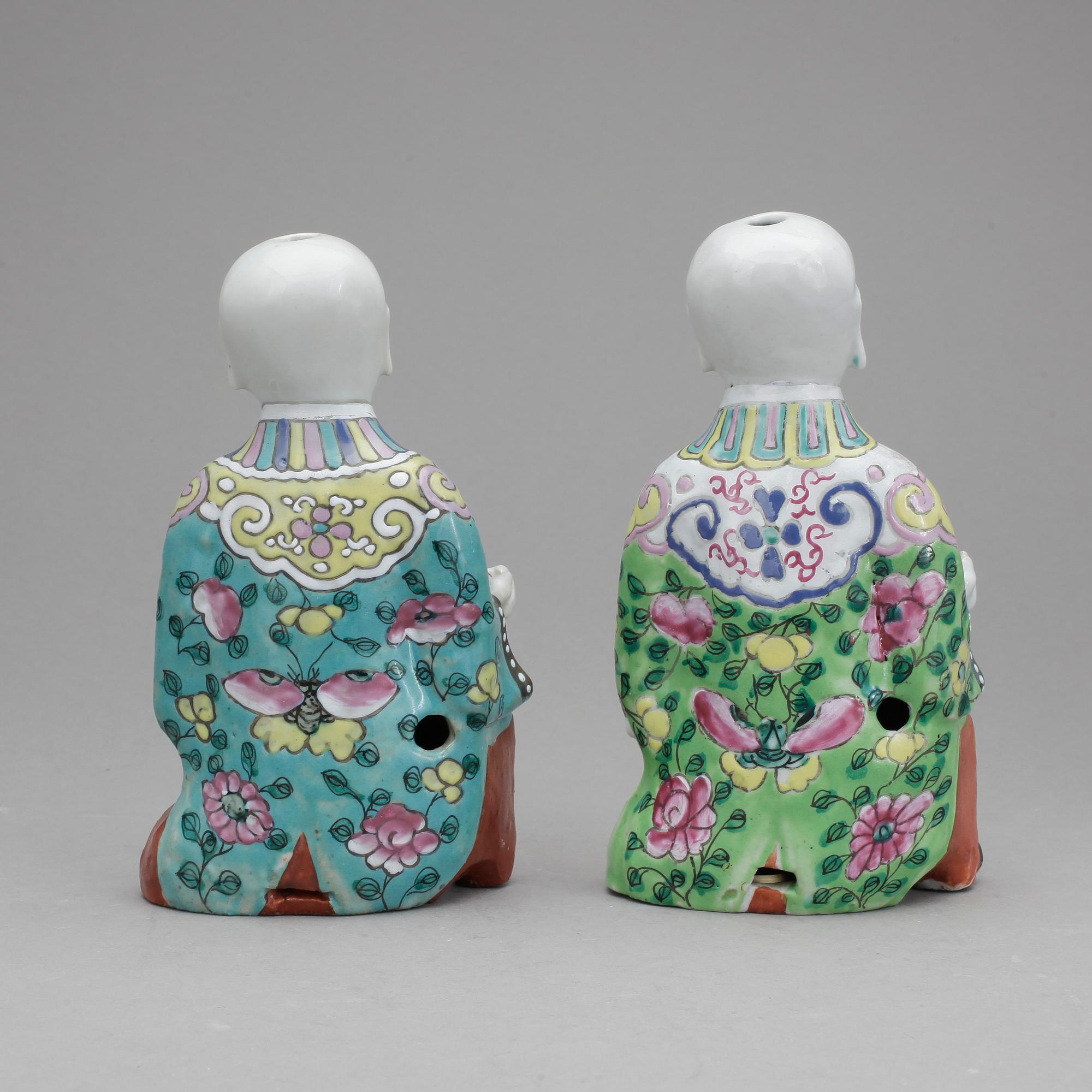FIGURINER, ett par, Kina, 1800-tal.