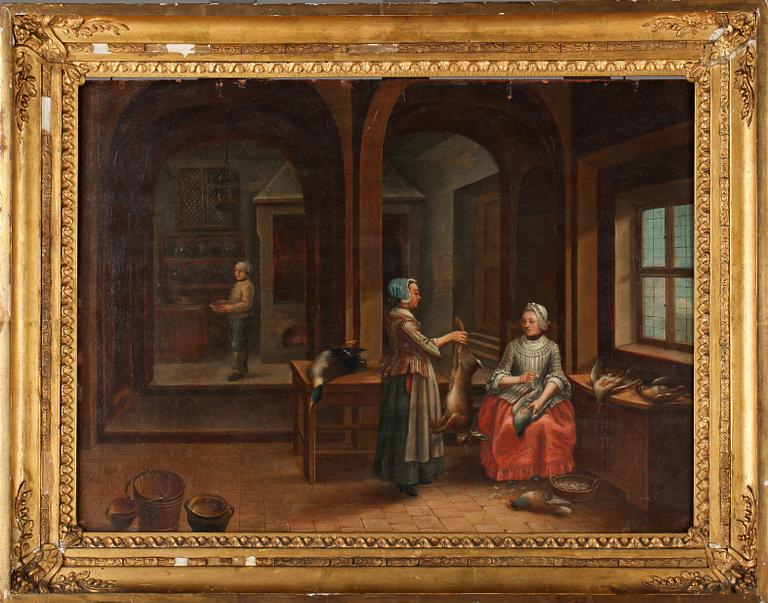 HEINRICH ADAM ELIAS BORNY, tillskrivna, ett par, olja på duk, signerade och daterade 1768 respektive 1769.