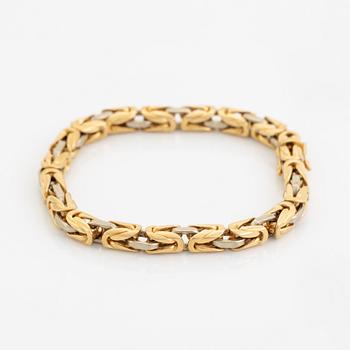 18K gold and white gold köningskette bracelet.