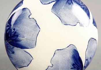 URNA med LOCK, flintgods, jugend, Alf Wallander, Rörstrand.