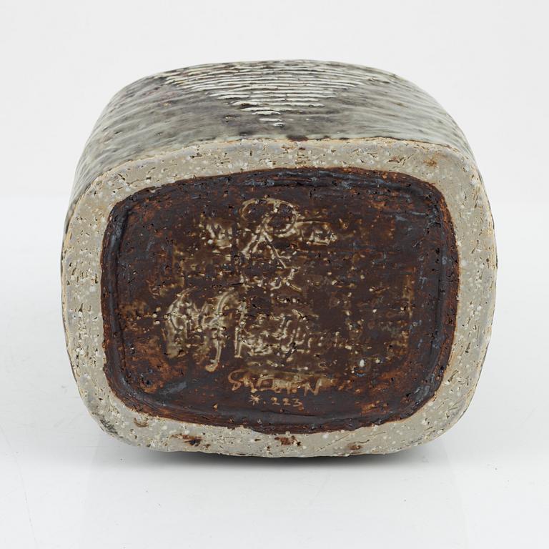 Carl-Harry Stålhane, a unique stoneware vase, Rörstrand, Sweden.