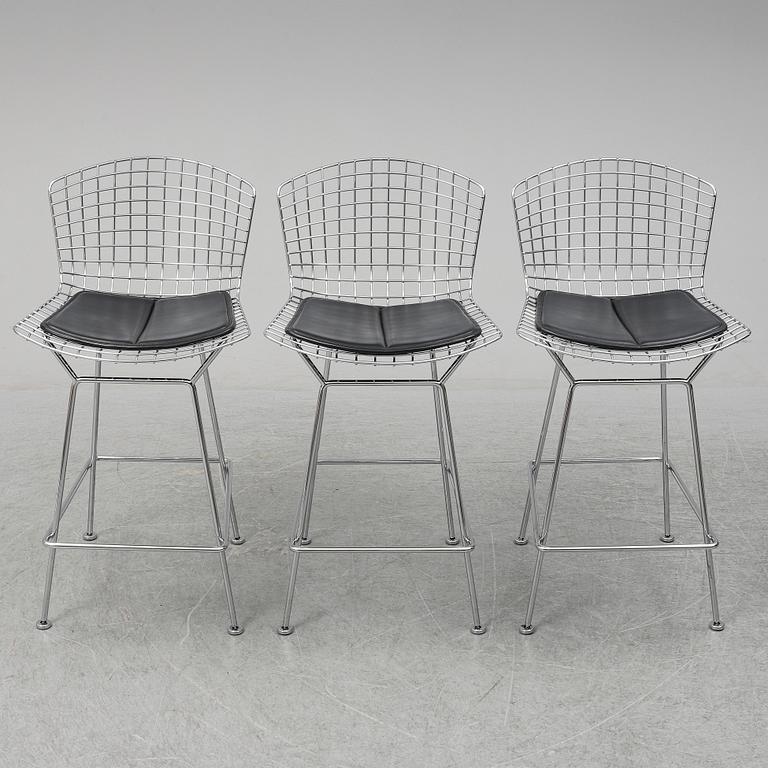 HARRY BERTOIA, barstolar, 3 st, Knoll International.