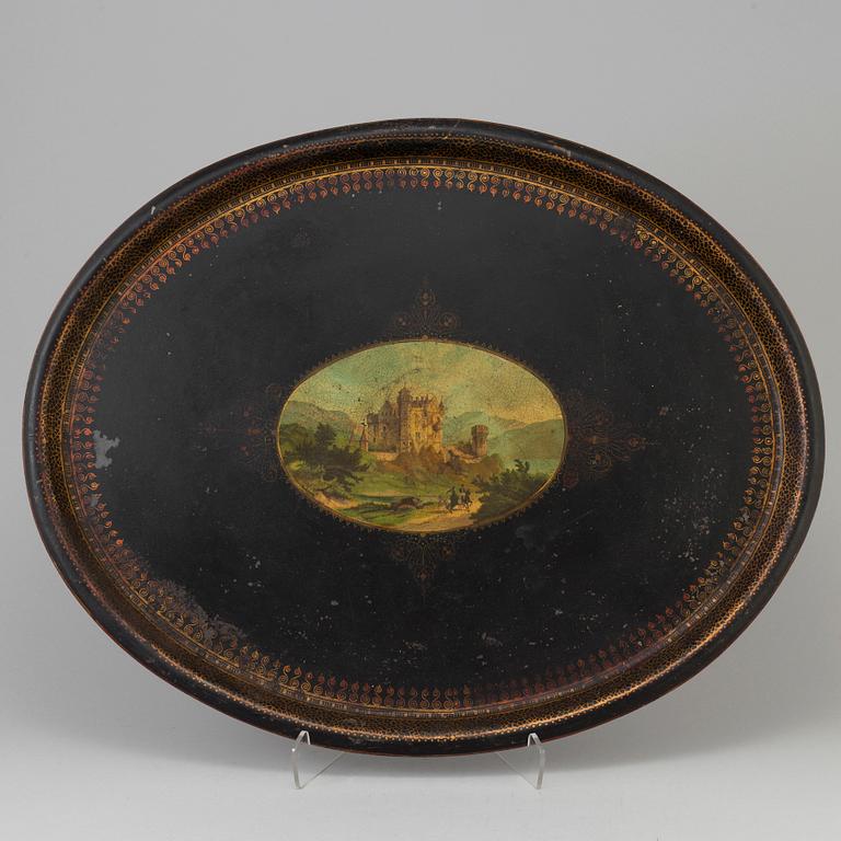 An empire sheet metal tray by Griffith & Browett, Birmingham.
