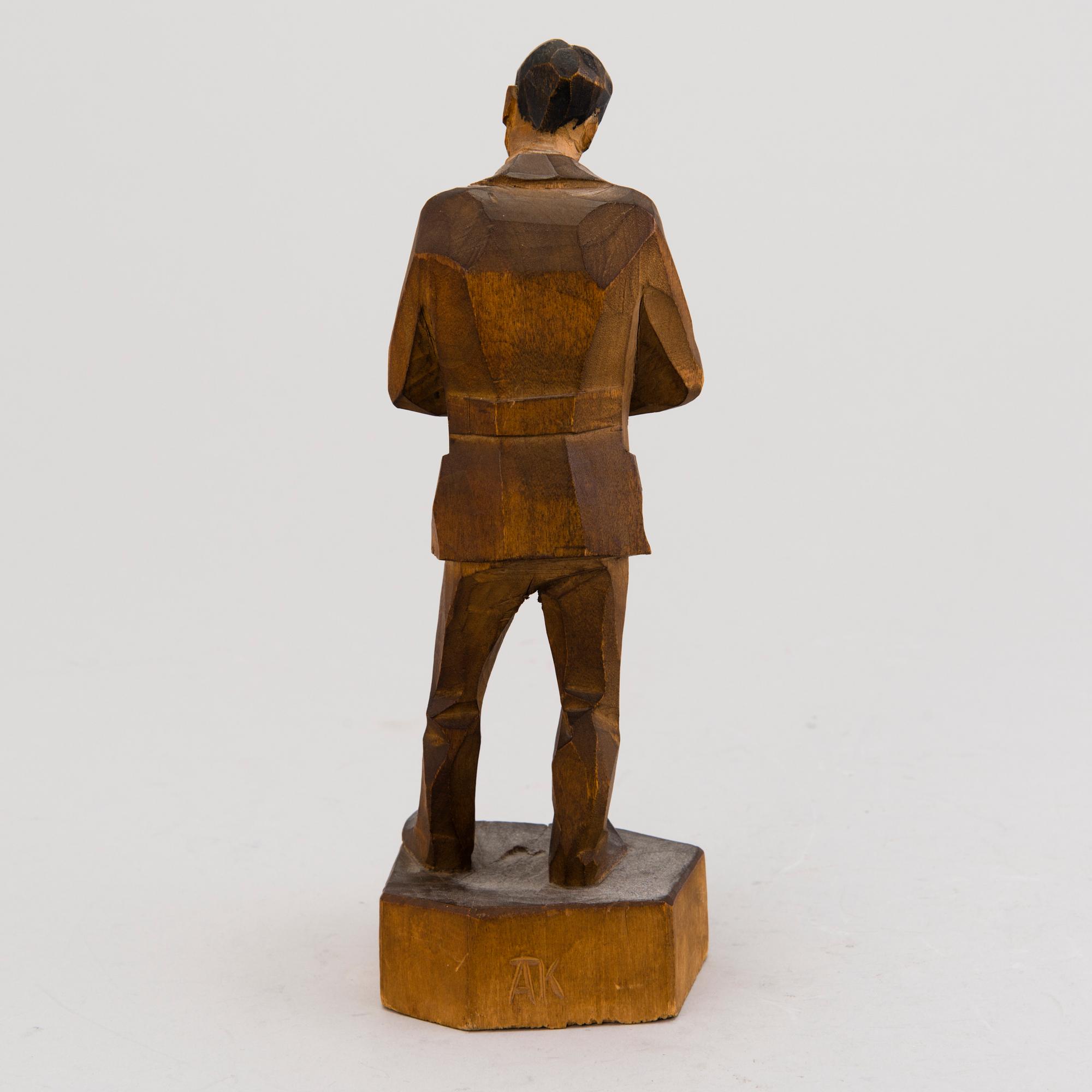 ALBIN KAASINEN, sculptur, signed.