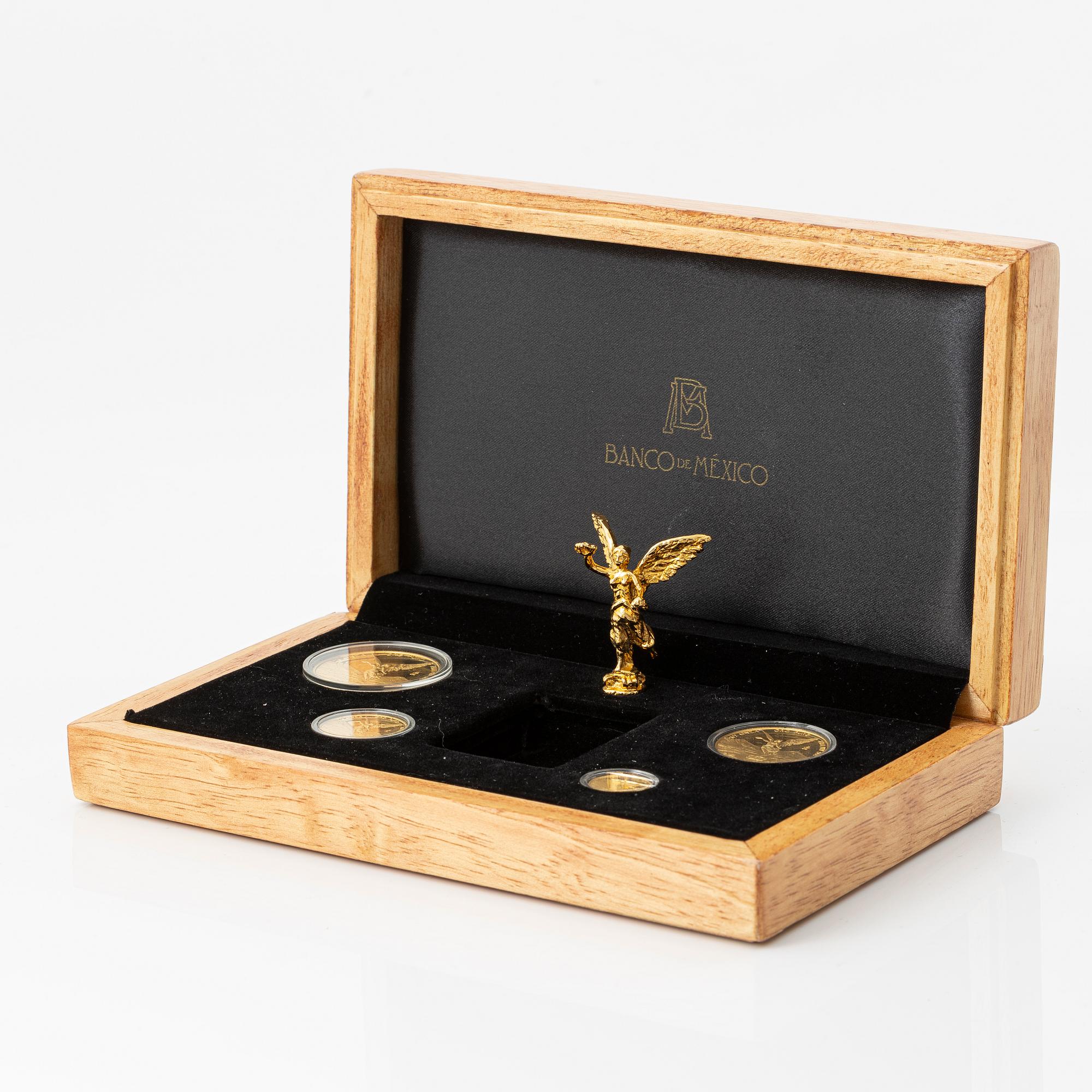 Myntset, guld, Mexico, "Libertad, 30 th Anniversary 1981-2011", utgiven av Casa de Moneda de México.