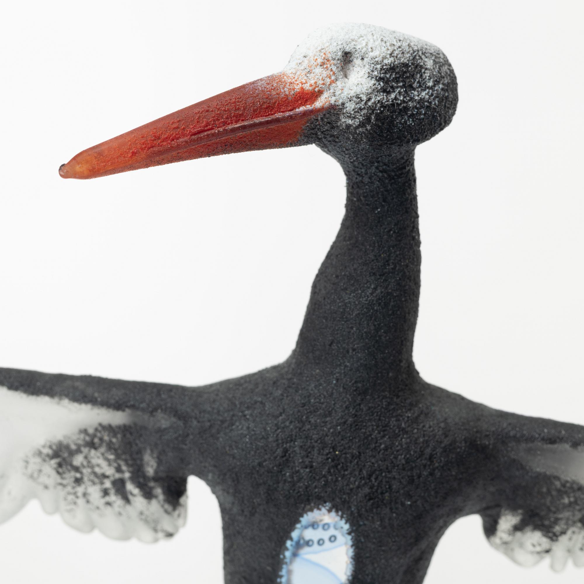 Kjell Engman, skulptur/vägglampa, glas, Kosta Boda, limiterad upplaga.