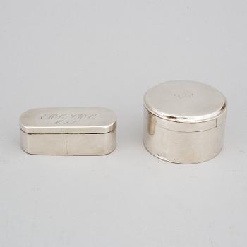 DOSOR 1 +1 silver, Johan Malmstedt, Göteborg, Jonas Frohm, Helsingborg 1843.
