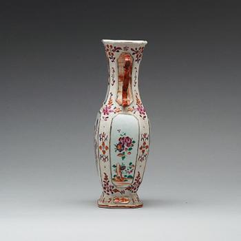 A famille rose vase, Qing dynasty, Qianlong (1736-95).