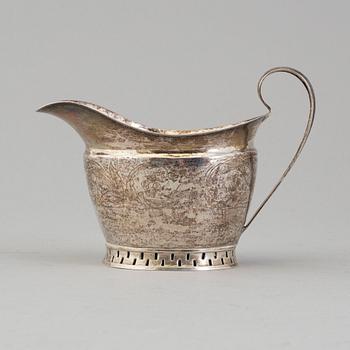 GRÄDDKANNA, silver, Pehr Abraham Taxberg, Sundsvall 1837.