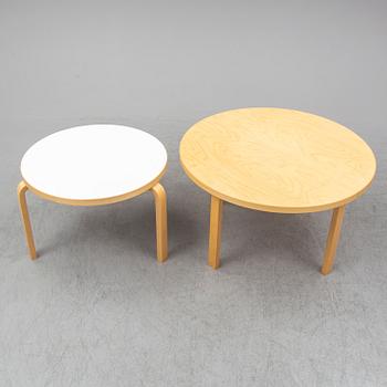 ALVAR AALTO, two tables, Finland, Artek.