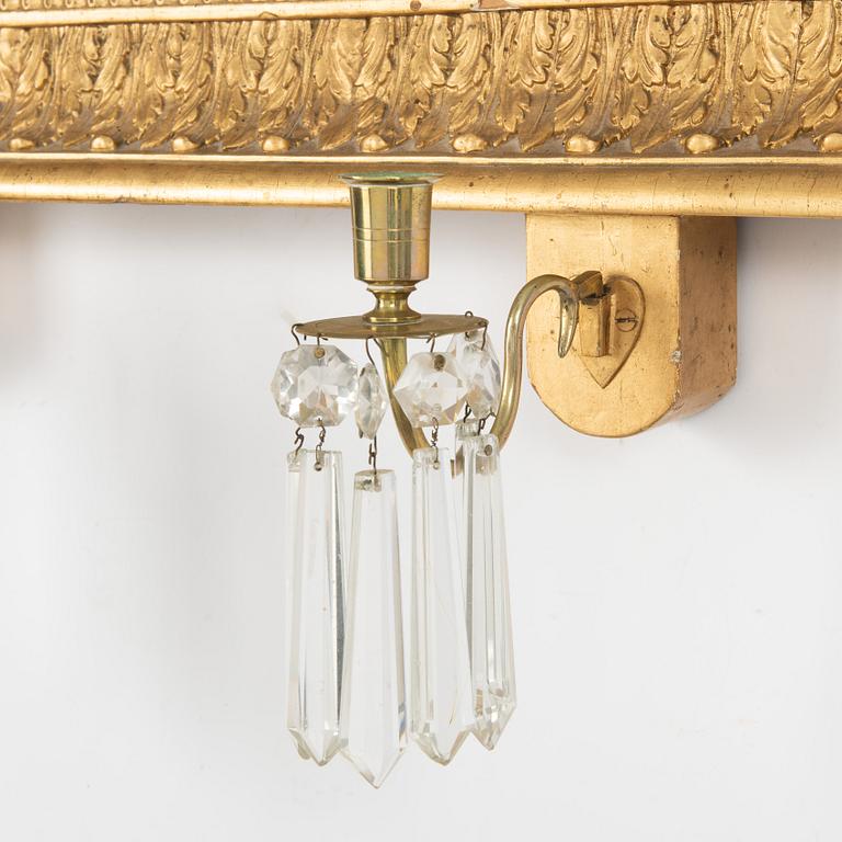 A mirrior wall sconce, 19th century.