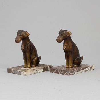 A pair of art déco book ends, 1930s.